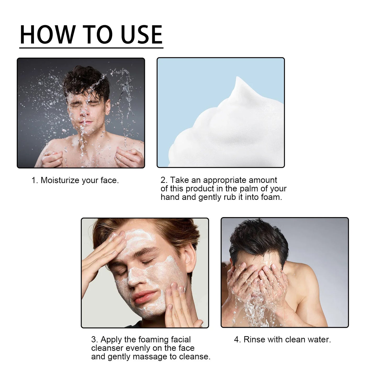 Men Facial Cleanser Lotion